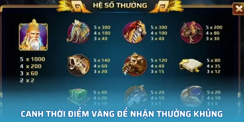 Canh thời điểm vàng để nhận thưởng khủng