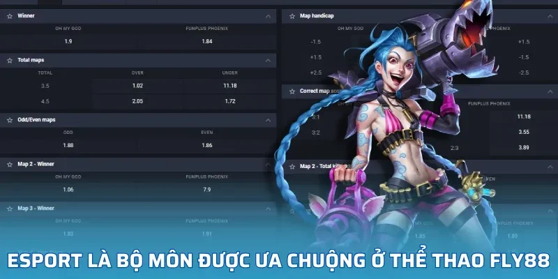Esport là bộ môn được ưa chuộng ở Thể thao FLY88