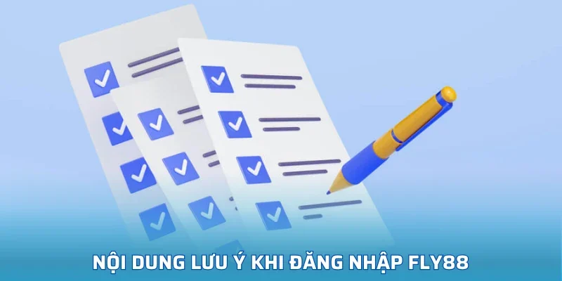 Nội dung lưu ý khi đăng nhập FLY88
